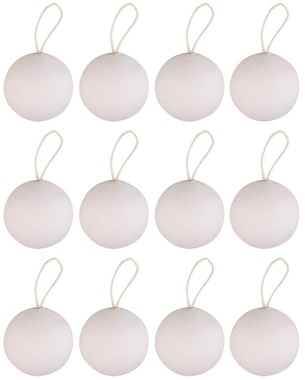 DIY Hanging Ball 5 cm+stick, 12 pcs in bag