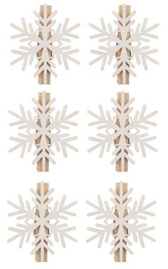 Flakes on Peg o 6 cm, 6 pcs Bag