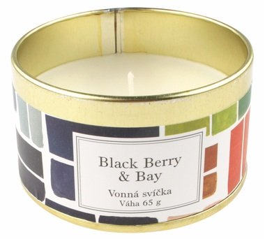 Scented Candle – Blackberry & Bay, 65 g in a Tin Box, o 7 x 4 cm