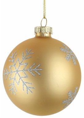 Glass Christmas Balls 8 cm, set of 4 pcs