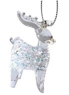 Glass Capricorn hanging 9 x 2.5 x 7 cm