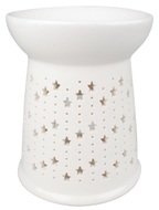 Porcelain Aroma Lamp with Stars 10 x 13 cm 