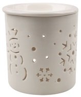 Porcelain Aroma Lamp Let It Snow 9 x 11 cm 