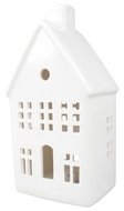19576 Domek porcel&aacute;nov&yacute; s glitrovou střechou s LED 19 cm-1