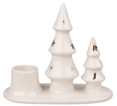 Porcelain Candle Holder Tree 12.5 x 10.5 x 6 cm, for Candle 2.2 mm