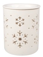 Porcelain Aroma Lamp Snowflakes 10.5 x 13 x 10.5 cm