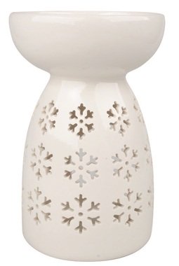 Porcelain Oil Burner Snowflake 9 x 14 x 9 cm