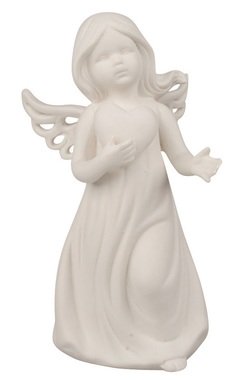 Porcelain Angel with Heart 9 x 17.5 x 10 cm
