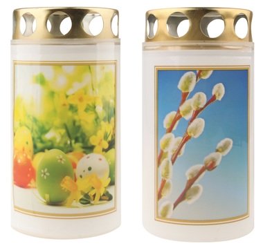 Cemetery Grave Candle 100 g, Easter design