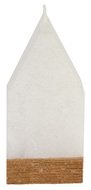 20062 Sv&iacute;čka domek b&iacute;l&yacute; se zlat&yacute;m glitrem 60 x 60 x 120 mm-1