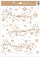 Decorative Window Cling – Branches with Stars