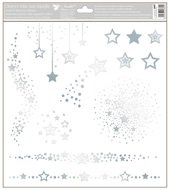 Decorative Window Cling – Silver Stars