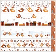 254 Okenn&iacute; f&oacute;lie s glitry pruhy, pt&aacute;čci 64 x 15 cm-1