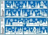 261 Okenn&iacute; f&oacute;lie s glitrem jelen, město 59,5 x 21 cm-1