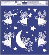 Decorative Window Cling – Six Angels