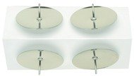 Advent Wreath Candle Holder 4 pcs in Bag, 40 mm SILVER