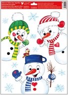 Decorative Window Cling – Snowmen