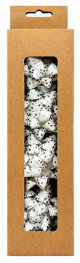 Gift Rosette silver Stars 6.5 cm, 4 pcs