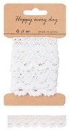 Decoration Lace String 2 cm x 1 m, White