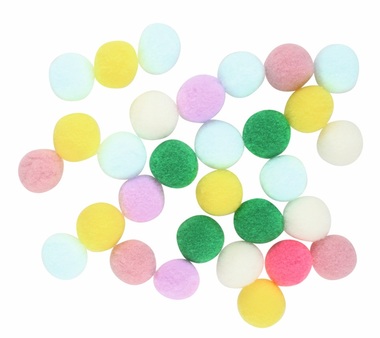 Tassels 20 pcs in a bag, 2 cm, Assorted Colours