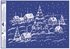 Decorative Window Cling – Village with Tree