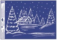 Decorative Window Cling – House in the Forest