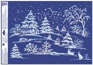 Decorative Window Cling – Winter Landscape