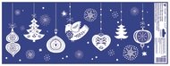 Decorative Window Cling – Heart and Christmas Balls