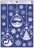 Decorative Window Cling – White Baubles with Angel
