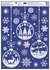 Decorative Window Cling – White Baubles with Dwarfs