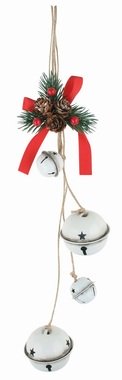 Rollers with decoration metal white 5 x 35 x 5 cm for hanging