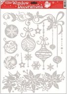 Decorative Window Cling – Christmas rose