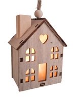 31002 Dřevěn&yacute; domek na zavě&scaron;en&iacute;  s LED 6 x 8 x 4,5 cm-3