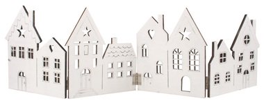 Wooden folding town on stand, white, 44 x 12.5 x 0.5 cm