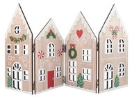 31541 Dřevěné vánoční leporelo chaloupky na postavení 45,5 x 25 x 0,5 cm-1