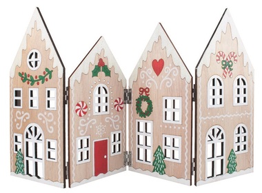 Wooden Christmas tree stand, cottage, 45.5 x 25 x 0.5 cm