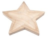 31602 Dekorační mísa hvězda dřevěná 25,5 x 4,5 x 25,5 cm-1