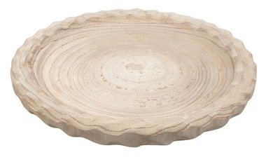 Decorative wooden Bowl o 30 x 5 cm