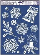 Decorative Window Cling – Snowflakes and Candle