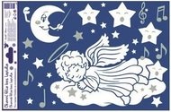 Decorative Window Cling – Sleeping Angel on a Cloud