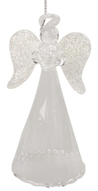 Standing Glass Angel 9 cm 