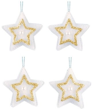 Hanging Stars 5 cm, 4 pcs