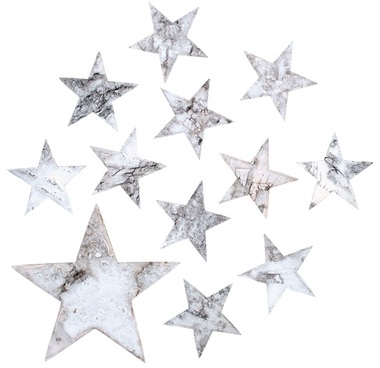  Birch Stars 5,5 cm, 12 pcs