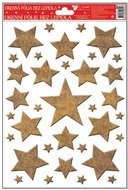 Decorative Window Cling – Five-pointed Star Gold