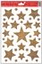 Decorative Window Cling – Five-pointed Star Gold