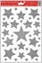 Decorative Window Cling – Five-pointed Star Silver
