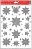 Decorative Window Cling – Eight-pointed Star Silver