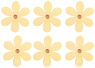 4099 Dřevěné květy s kolíčkem 4 cm, 6 ks-1