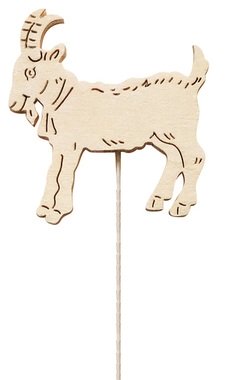 Wooden Goat 8 cm + Wire