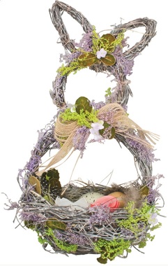 Rabbit-Shaped Basket 15 x 30 x 13 cm